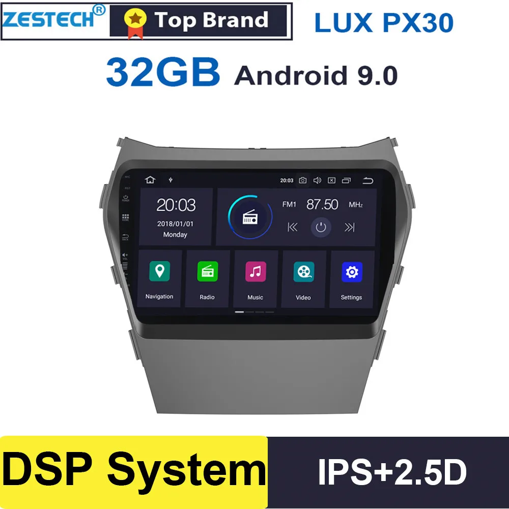 Автомагнитола для Hyundai IX45 9 0 мультимедийный проигрыватель на Android 2013 2.5D IPS дюймов