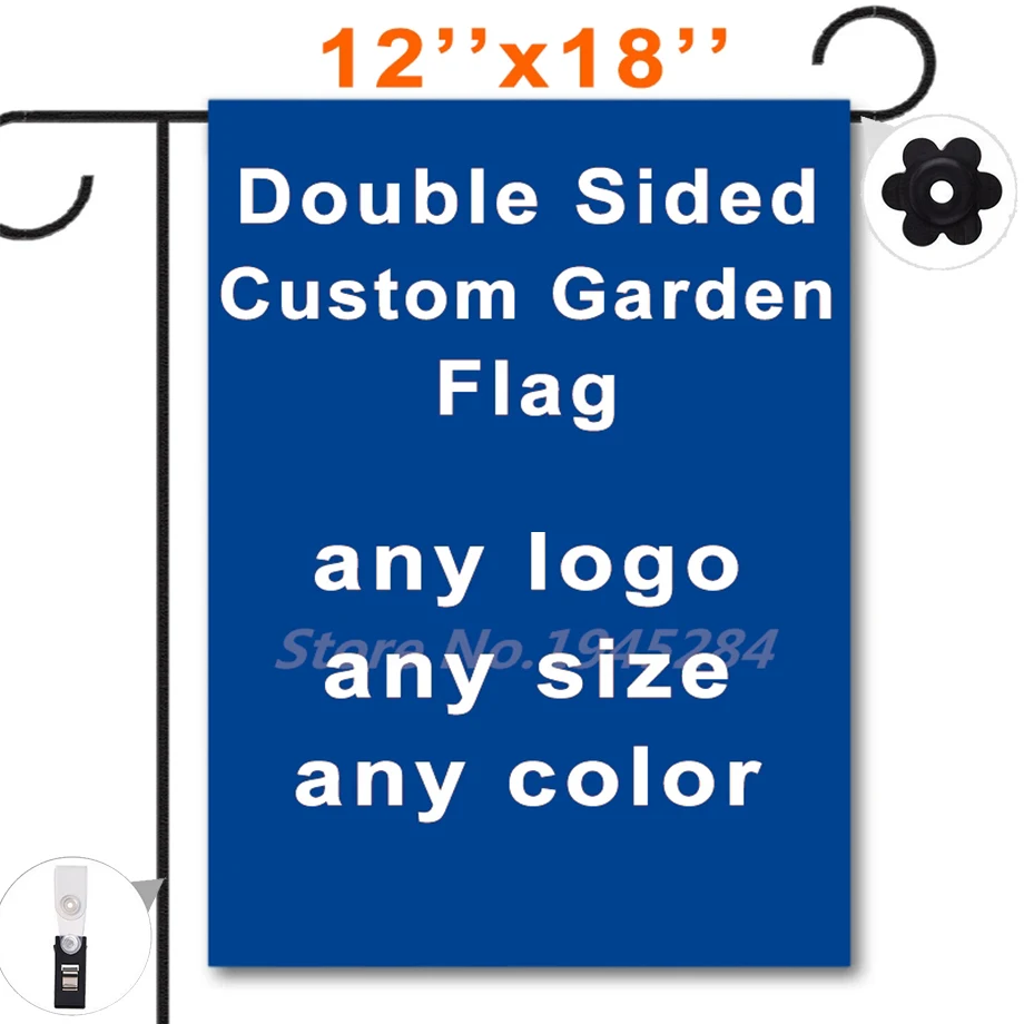 Double-sided Custom Garden Flag Banner Decoration Garden Flag New 12''x18'' 30x45cm, free shipping