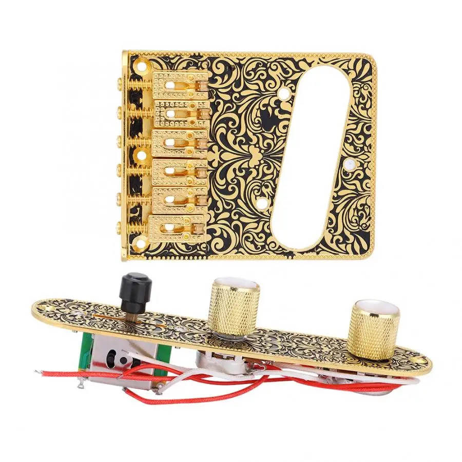 Роликовое седло для электрогитары Предварительно Проводная пластина