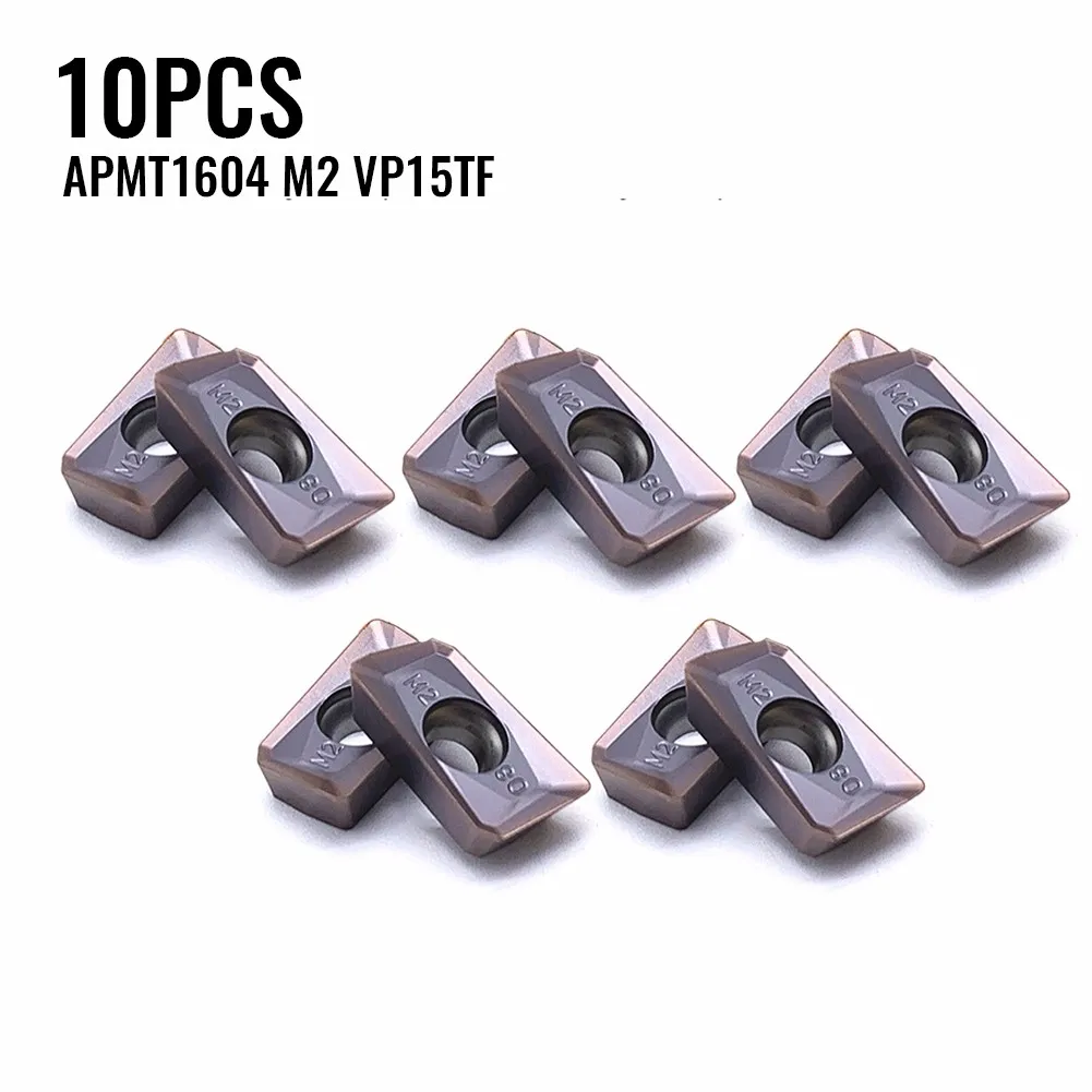 

10PCS Carbide Inserts CNC Nc Tool APMT1604 VP15TF Carbide Insert Lathe Milling Mill Cnc Tools Milling Cutter Metalworking