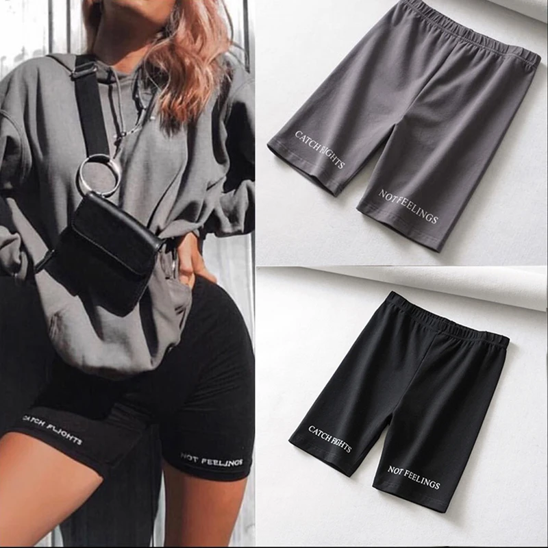 

High Waist 2019 Fashionshorts women sexy biker shorts fitness korean casual sexy short cotton black Athleisure Cycling Shorts