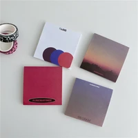 ins sunset scenery memo pad simple style note paper student stationery school supplies message paper mini notepad 50 sheets