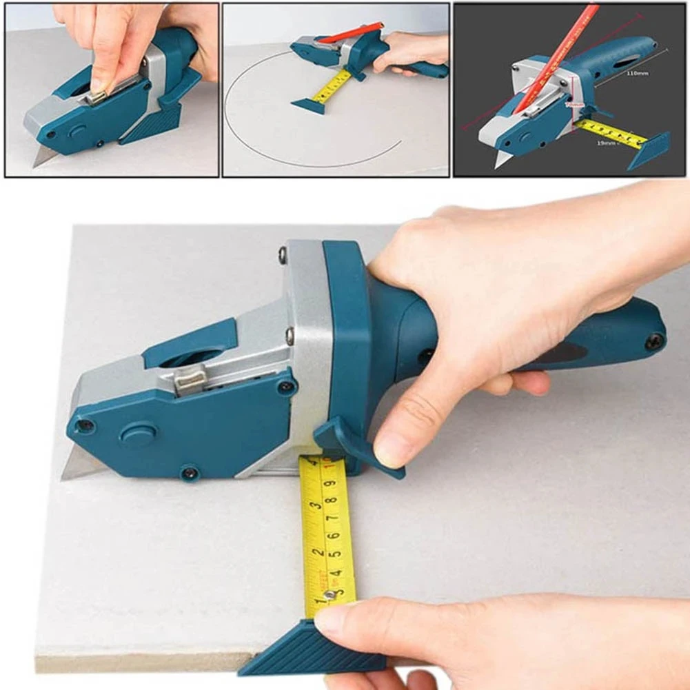 

Gypsum Board Cutter Scriber Plasterboard Edger Drywall Automatic Cutting Artifact Cutter Tool Scale Home Woodworking Hand Tools