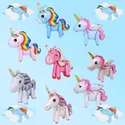 1 шт., 3D гигантский Единорог, солнце, облака, надувная Радуга, детская игрушка, единорог, предложение на день рождения, украшение для вечеринки