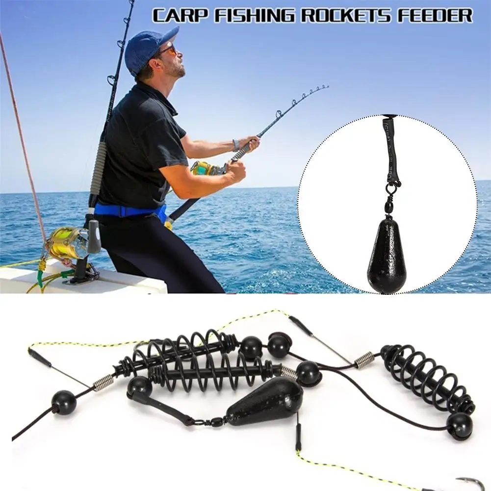 

Set Of Nest Feeder Fishing Hook Artificial Lure Bait Jigs Cage Fishing Baitholder Feeder Fishing Tackle Carp Set Catfish R6S1