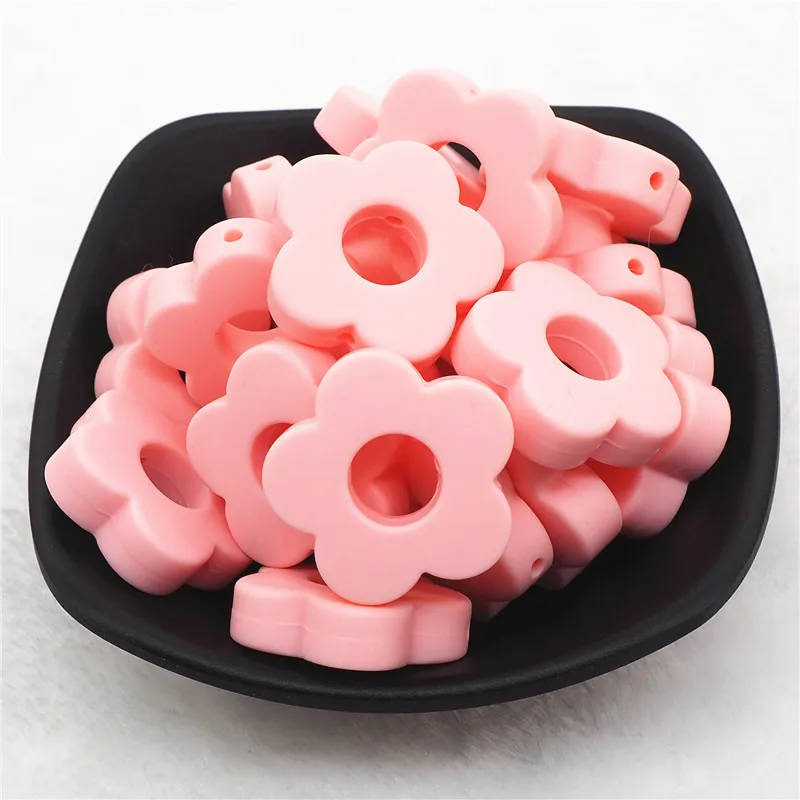 Candy pink Chengkai 10 шт. BPA бесплатно силиконовые бабочки Прорезыватель для зубов DIY Детский душ Прорезыватель для зубов Монтессори Сенсорная игрушка животное шарик аксессуары - Цвет: Candy pink