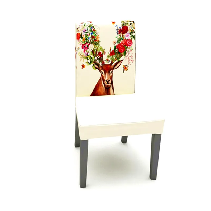 Розово-пятнистого оленя чехлы для стульев Стретч эластичные на кресла чехлов