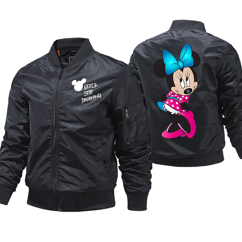 

2021 Disney Minnie Men's Lightweight Military Pilot Air Force Bomber Jacket