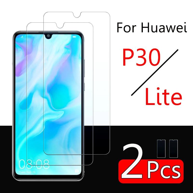 Защитное стекло p30 lite для Huawei p30lite 2 шт. защитное покрытие экрана huavei hawei p 30 light 30p