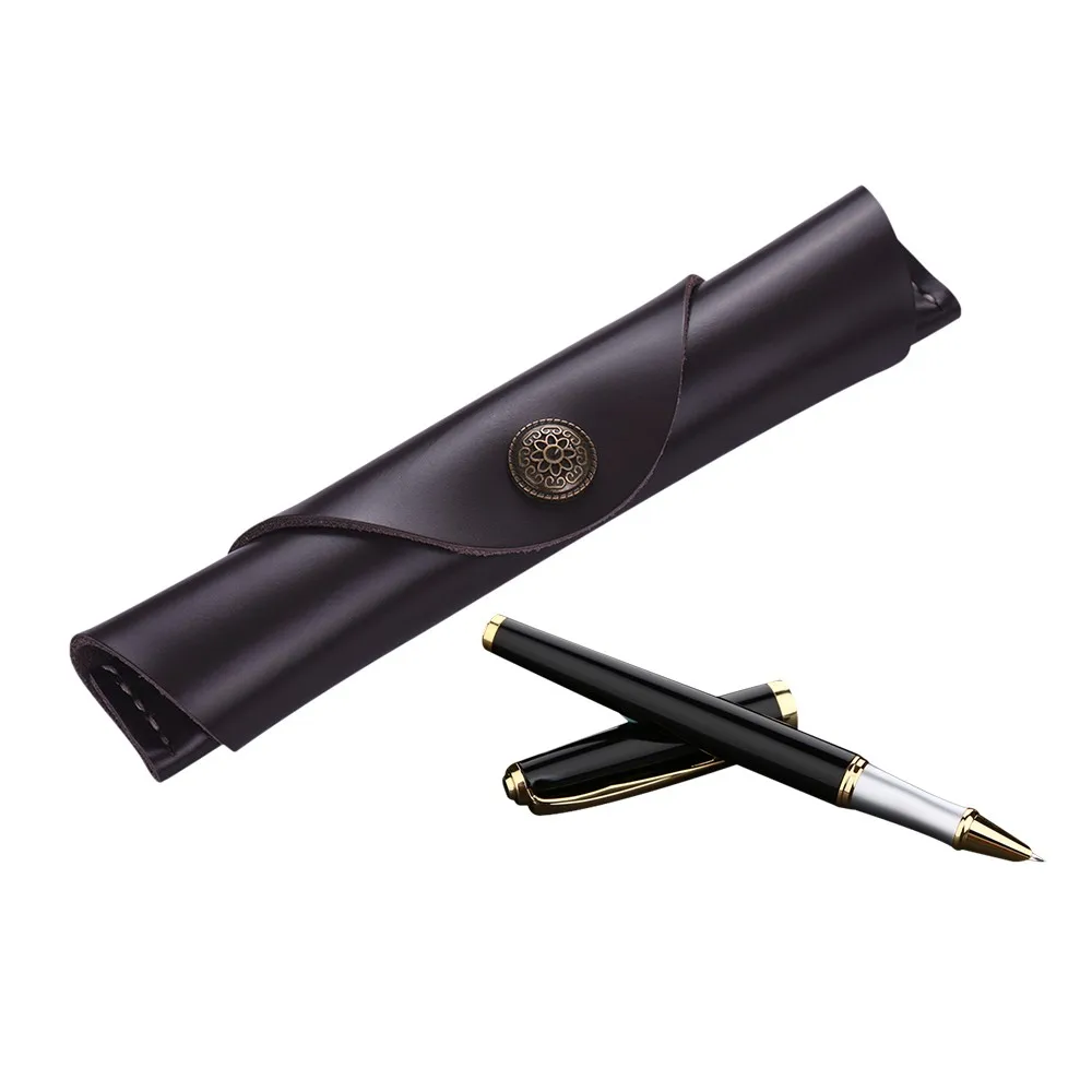 Чехол для перьевой ручки из кожи под старину защитный чехол ручной работы с