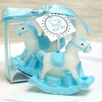 10pcs rocking horse candle favors for baby shower kids birthday gifts baptism keepsake event anniversary favours