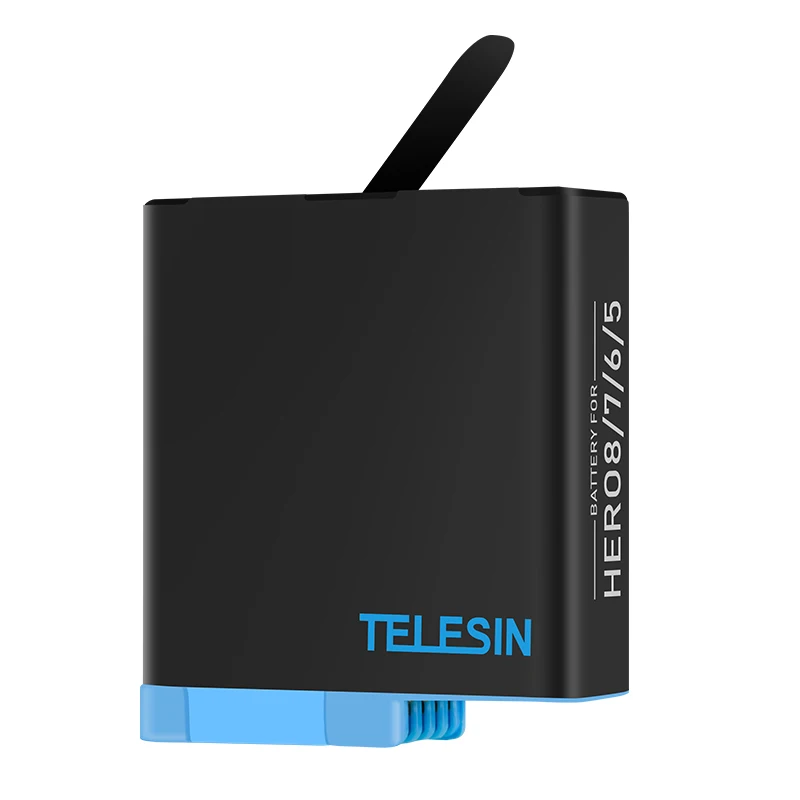 TELESIN полностью декодирующий литиевый аккумулятор для Gopro 8 7 6 5 и зарядное
