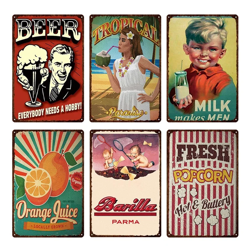 

Classic Cafe Mocha Metal Tin Signs Drink Tea Coffee Vintage Poster Wall Plate For Bar Home Kitchen Decor Wall Sticker 20x30cm