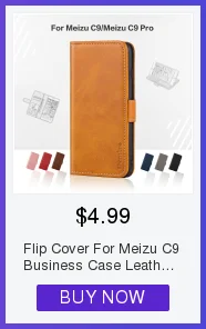 Чехол-Кошелек из искусственной кожи для телефона, чехол для Meizu C9 Pro, чехол-книжка для Meizu C9 Pro, деловой чехол, Мягкий ТПУ силиконовый чехол-накладка