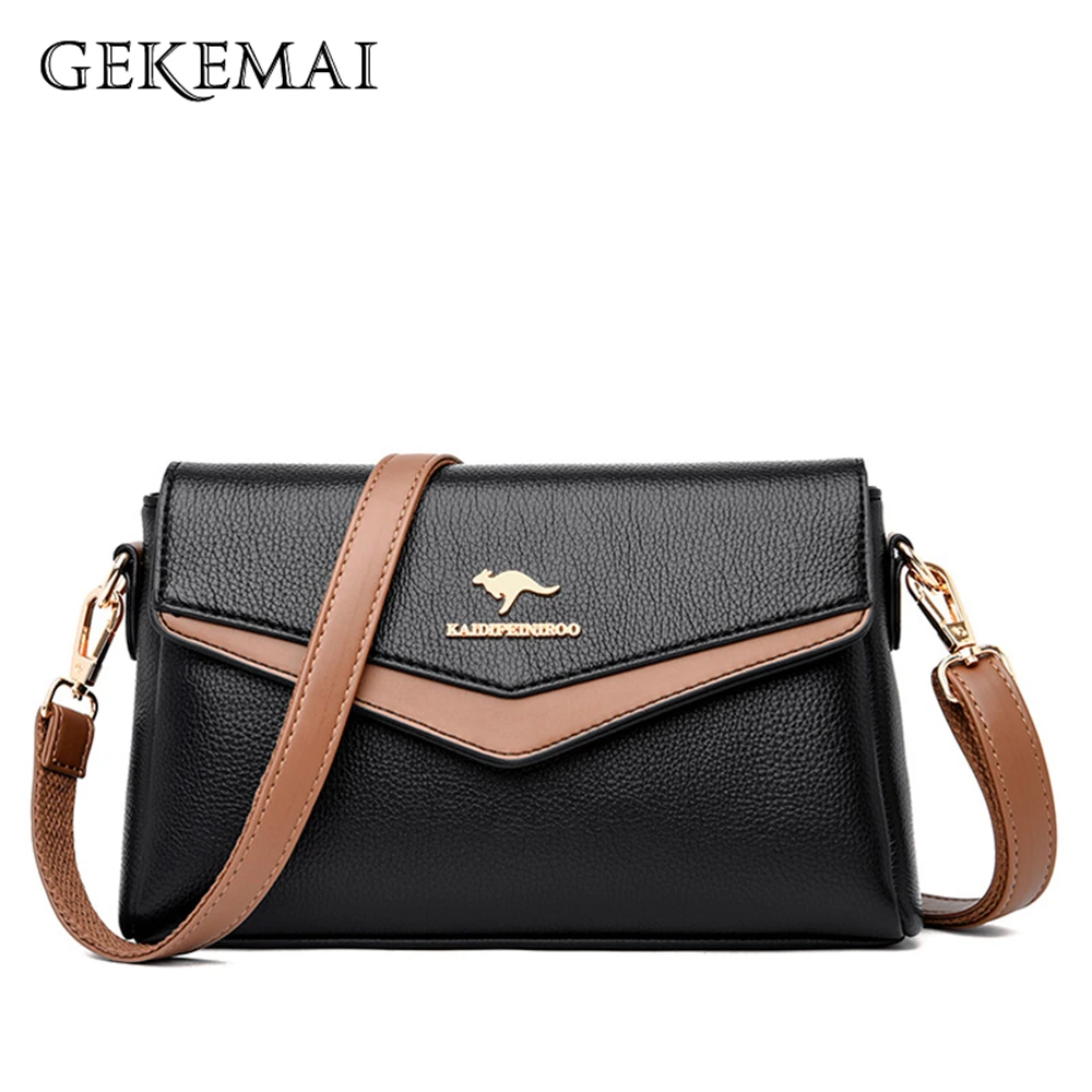 

Luxury Designer Panelled Ladies Shoulder Bag Fashionable New High Quality Leather Women's Underarm Bag Messenger Bags Sac Femme