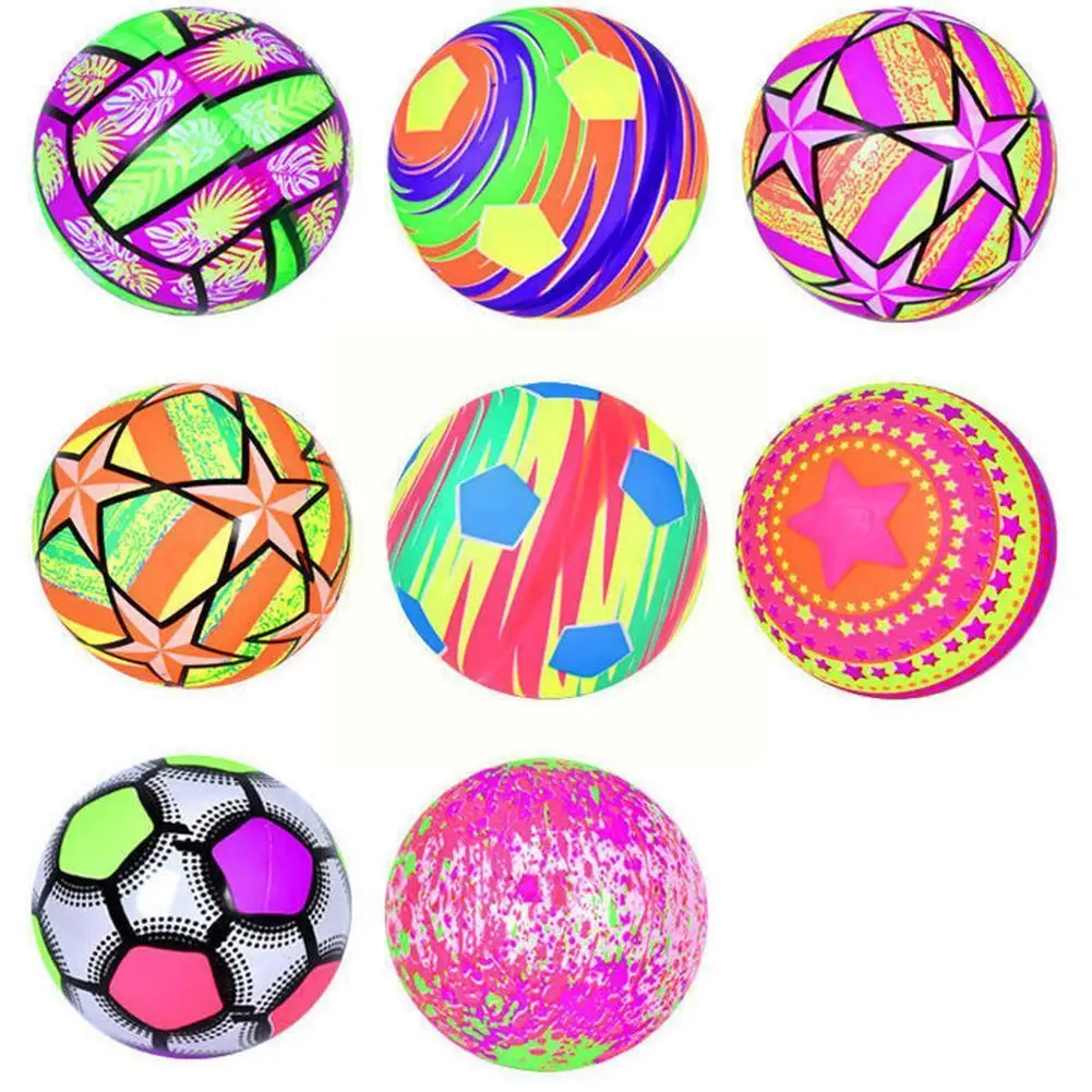 

1pc Luminous Bouncy Ball Toys Novelty Led Light Inflatable Ball Football Basketball Outdoor Sports Toys For Children Game