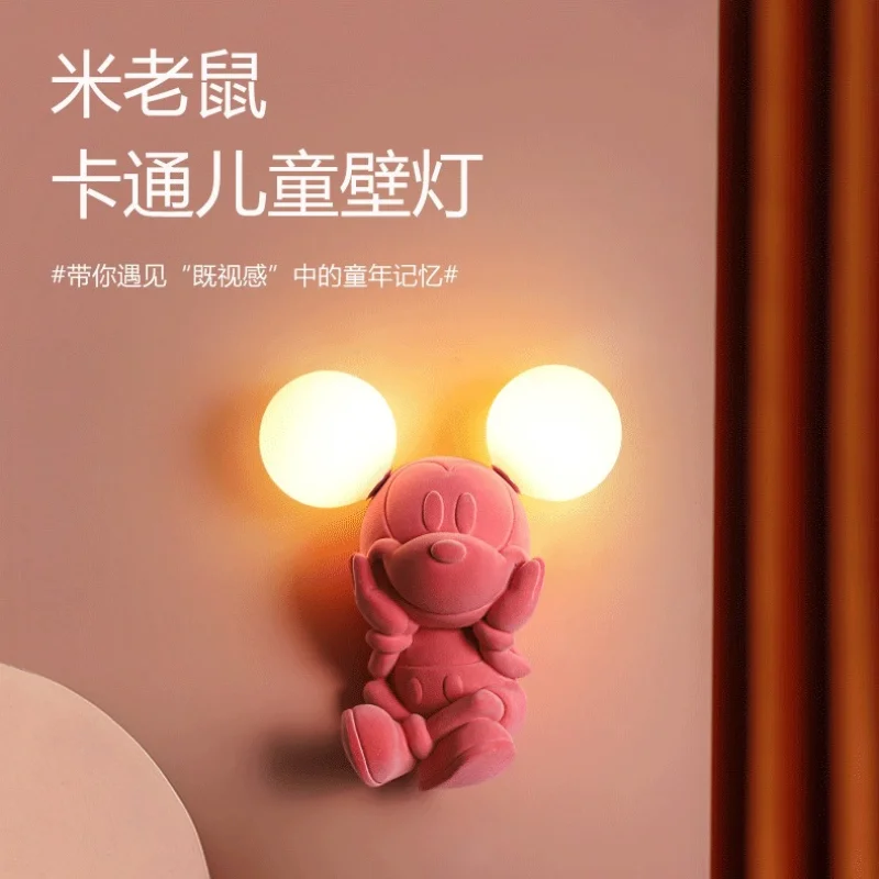 Мультяшный Микки Минни детская комната настенный светильник G4 лампа из