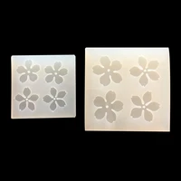 1pcs uv resin jewelry liquid silicone mold cherry blossom flowers molds for diy necklace pendant charms making jewelry