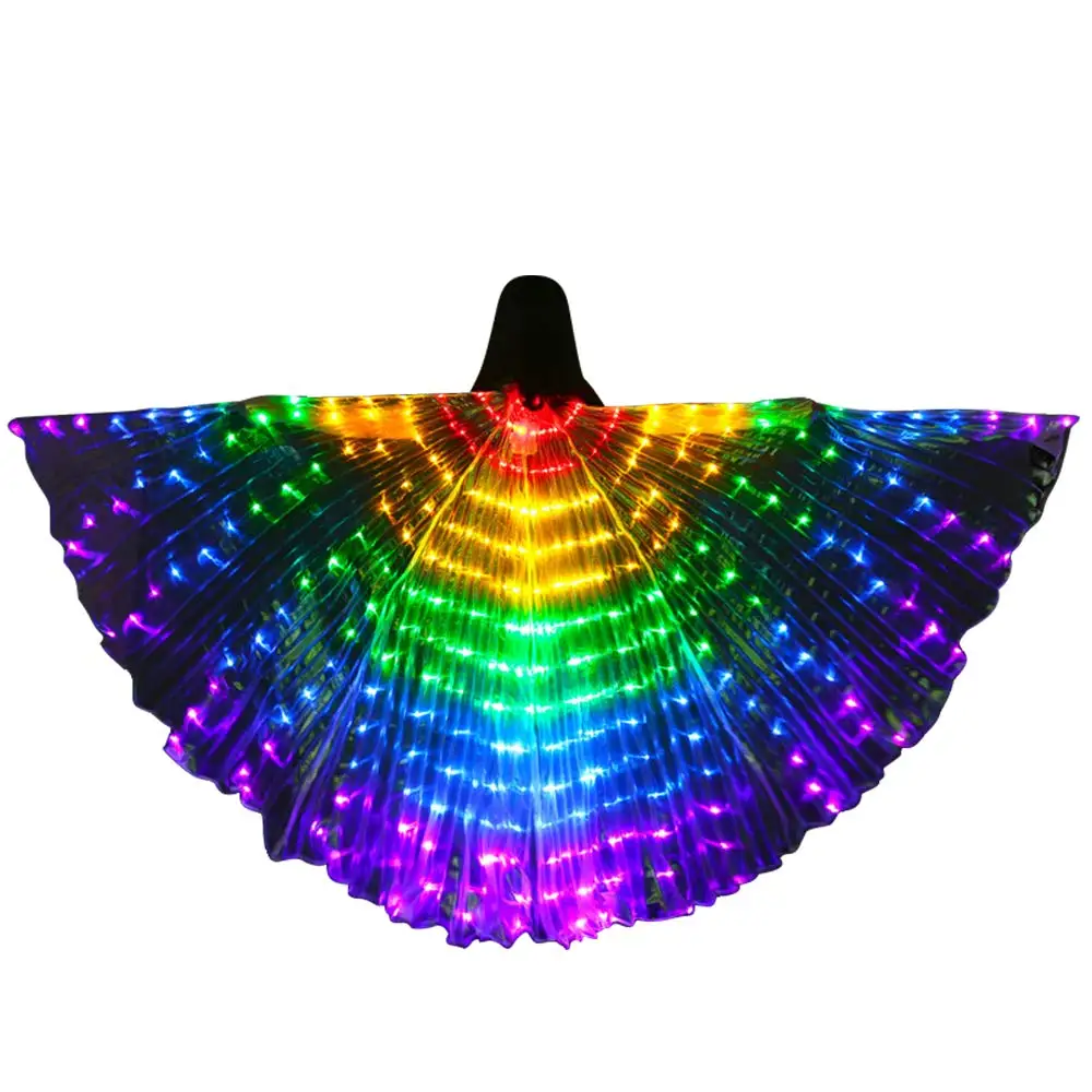360 LED крылья для танца живота исиды радужного цвета реквизит фотосъемки на