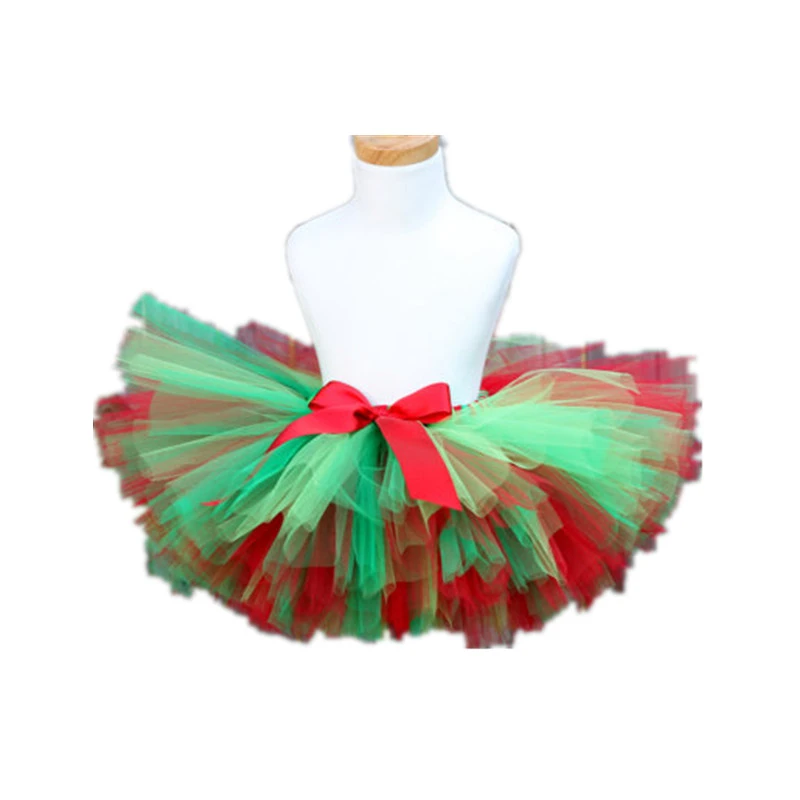 Юбка пачка Рождественский костюм Пышная юбка для девочек 100% ручная работа
