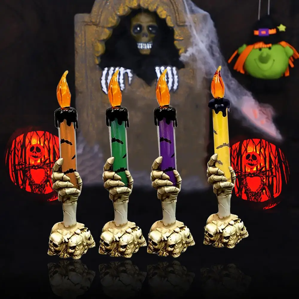 Halloween Candle Lamp 2020 Decoration Pumpkin Witch Skull Haloween Party Decor Ornament Supplies | Дом и сад