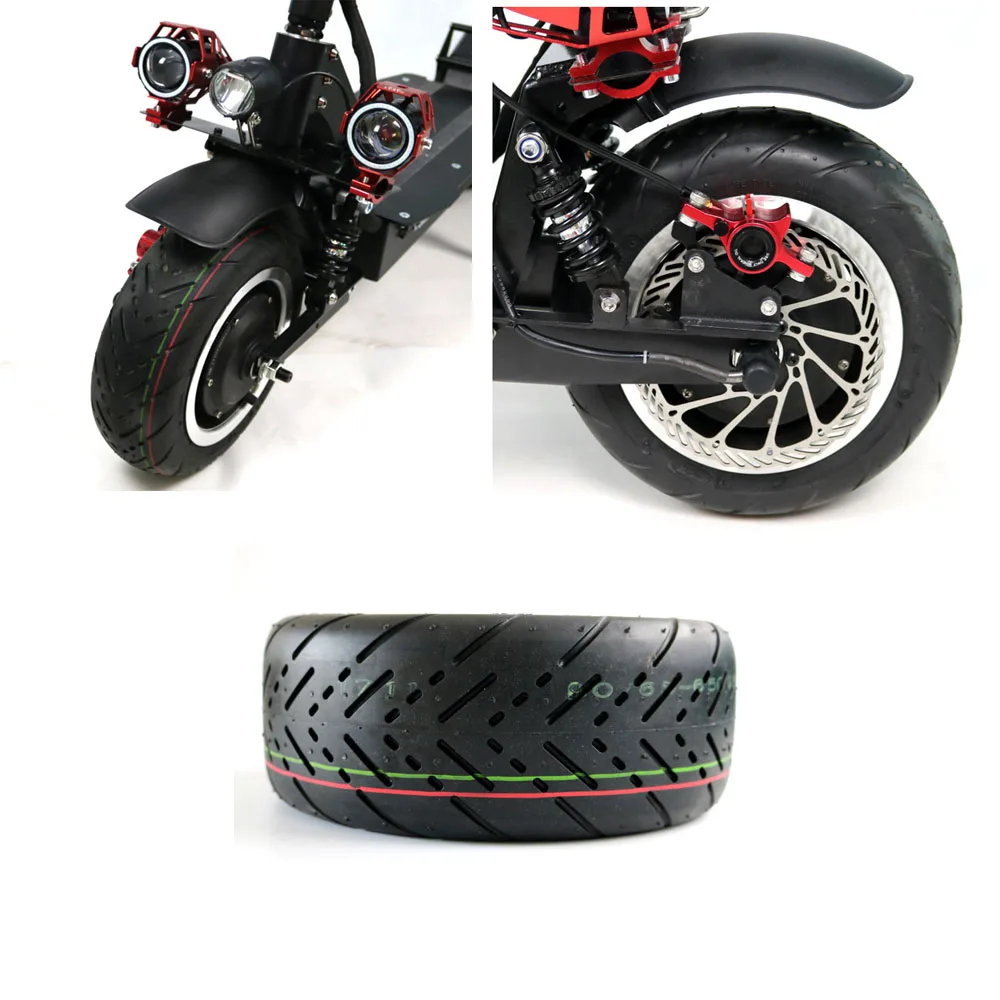 Assembly Scooter 90/65-6.5 11inch Scooter Off-Road Tire Front Rear Tyres Wheel For 11inch Electronic Scooter
