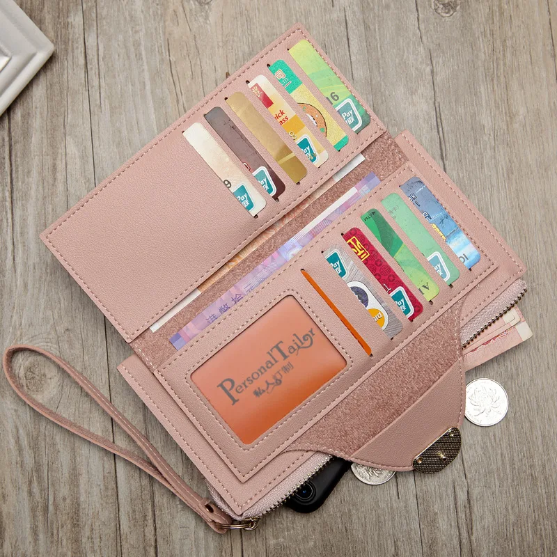 

New Women Fashion Wallets Pouch Style Women Wallet Female Purse Handbag Purse Money Bag Card Holders Phone Pocket 2019
