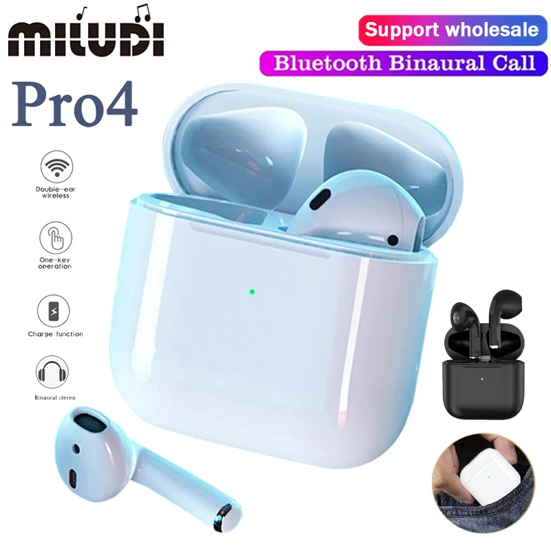 TWS-стереонаушники Pro4 с поддержкой Bluetooth для Redmi/Huawei/Xiaomi | Электроника