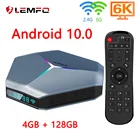 Приставка LEMFO A95X S905X4 для Smart TV, Android 10, поддержка 8K, 3D, Youtube, Google Play, 4 ГБ, 64 ГБ, 128 ГБ, ТВ-приставка на Android 10,0 2021
