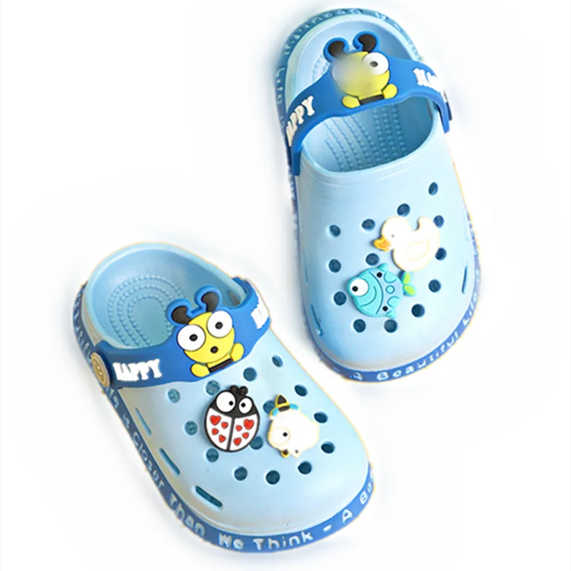 

2020children's hole shoes sandals and slippers summer new cartoon non-slip sandals cute beach slippers insect home breathablePVC