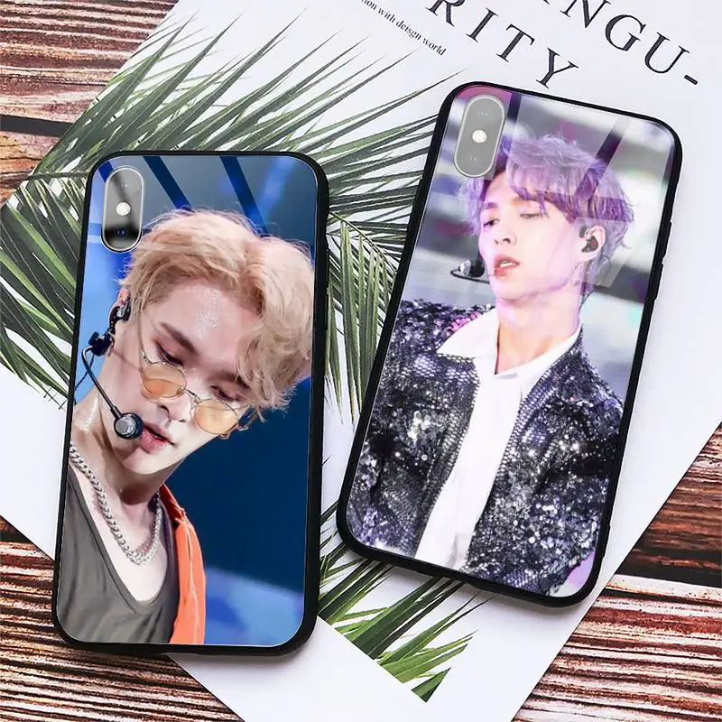 

exo lay singer Phone Case Tempered glass For iphone 6 7 8 plus X XS XR 11 12 13 PRO MAX mini
