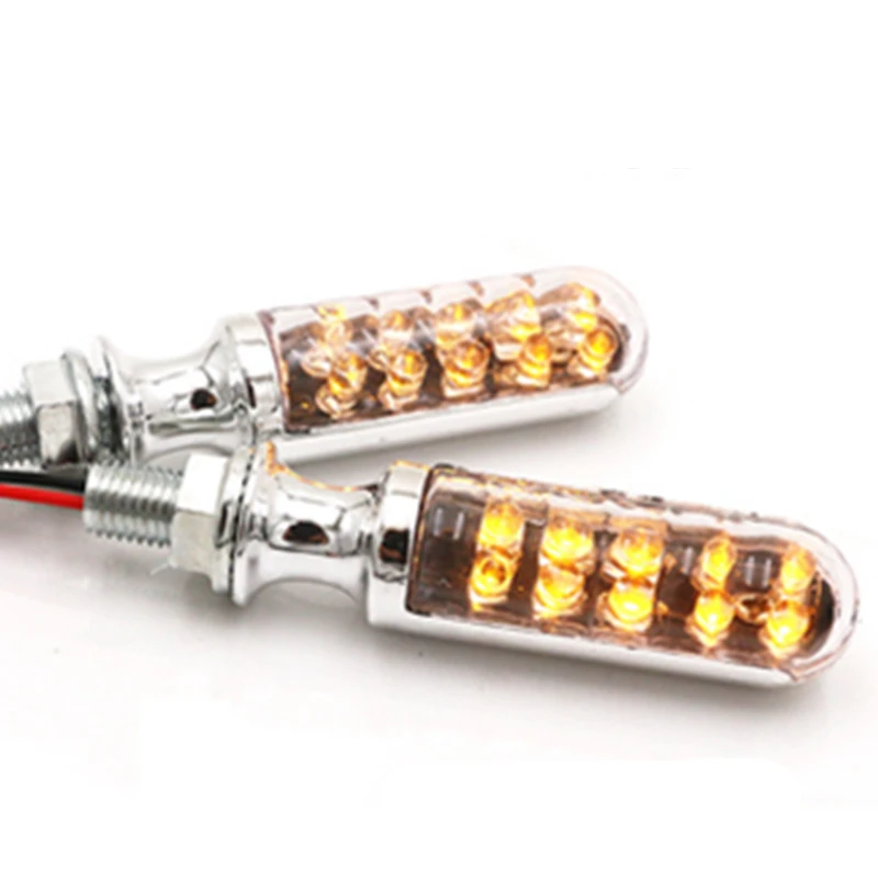 Универсальный мотоциклетный светодиодный светильник из хромированного металла