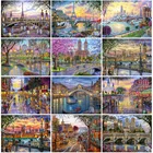 MomoArt Алмазная вышивка город 5D DIY Алмазная мозаика улица алмазная картина пейзаж картины стразами полная выкладка подарок ручной работы Украшение дома