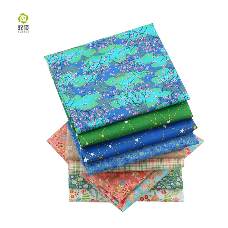 Хлопчатобумажная саржевая ткань ShuanShuo Лоскутная ручной работы сделай сам