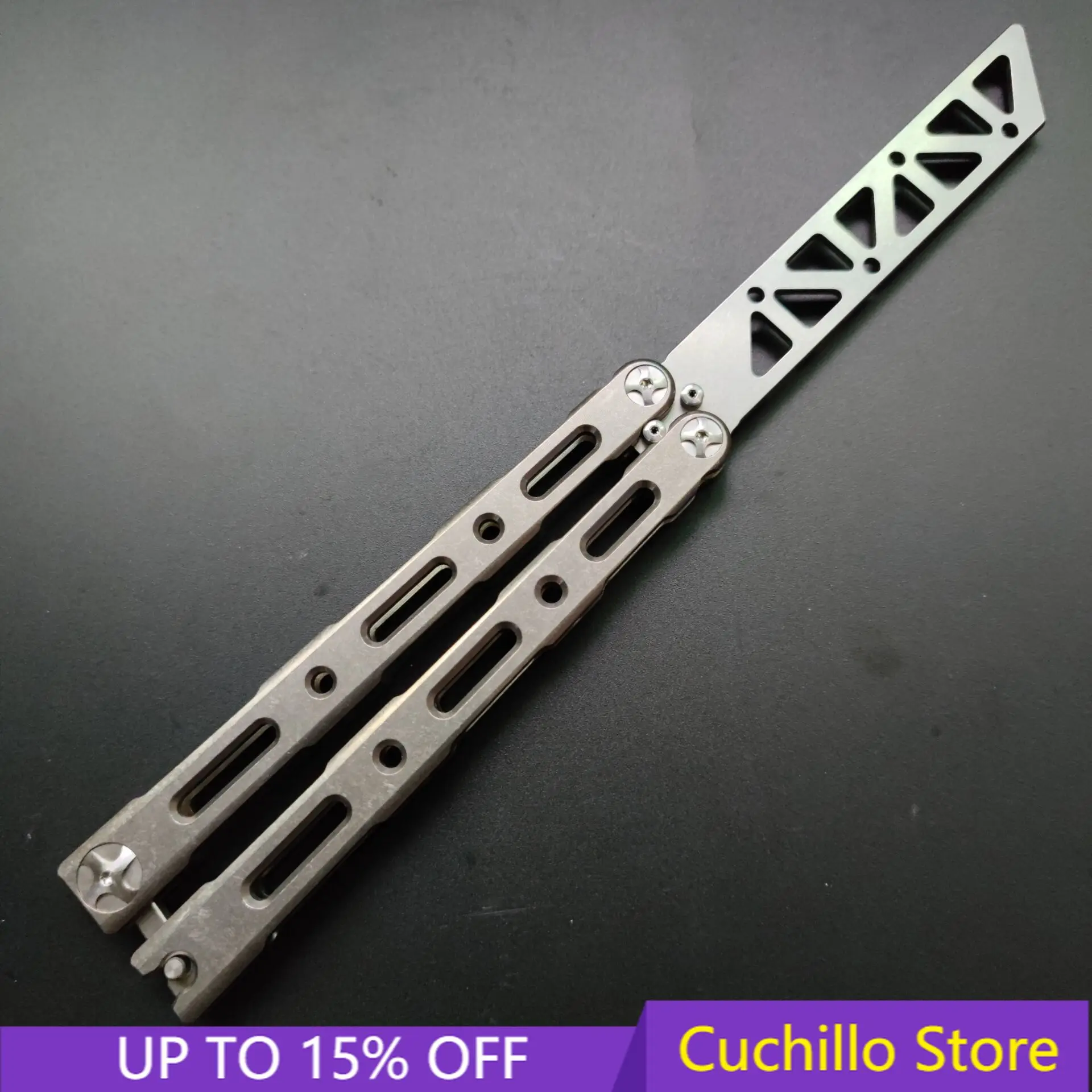 

Newest Baliplus BM85 Butterfly Knife Trainer KTV Ball Bearing Channel Titanium Handle VG10 Blade EDC Pocket Tactical Knife Gift