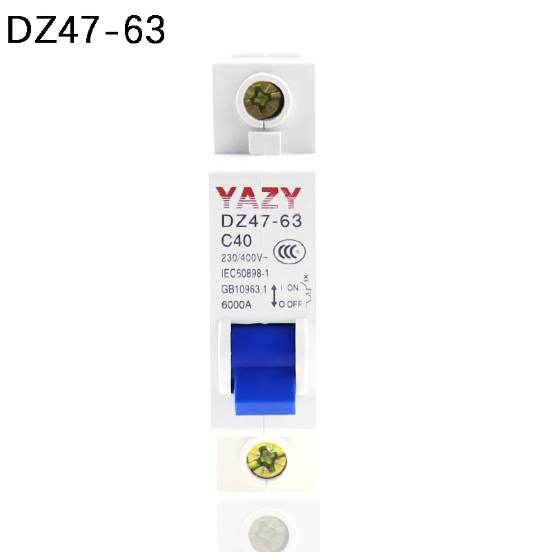 Мини-автоматический выключатель DC MCB 6KA 1P 125V 3A 6A 10A 16A 20A 25A 32A 40A 50A 63A Мини-автоматический выключатель DC MCB 6KA 1P 125V 3A 6A 10A 16A 20A 25A 32A 40A 50A 63A