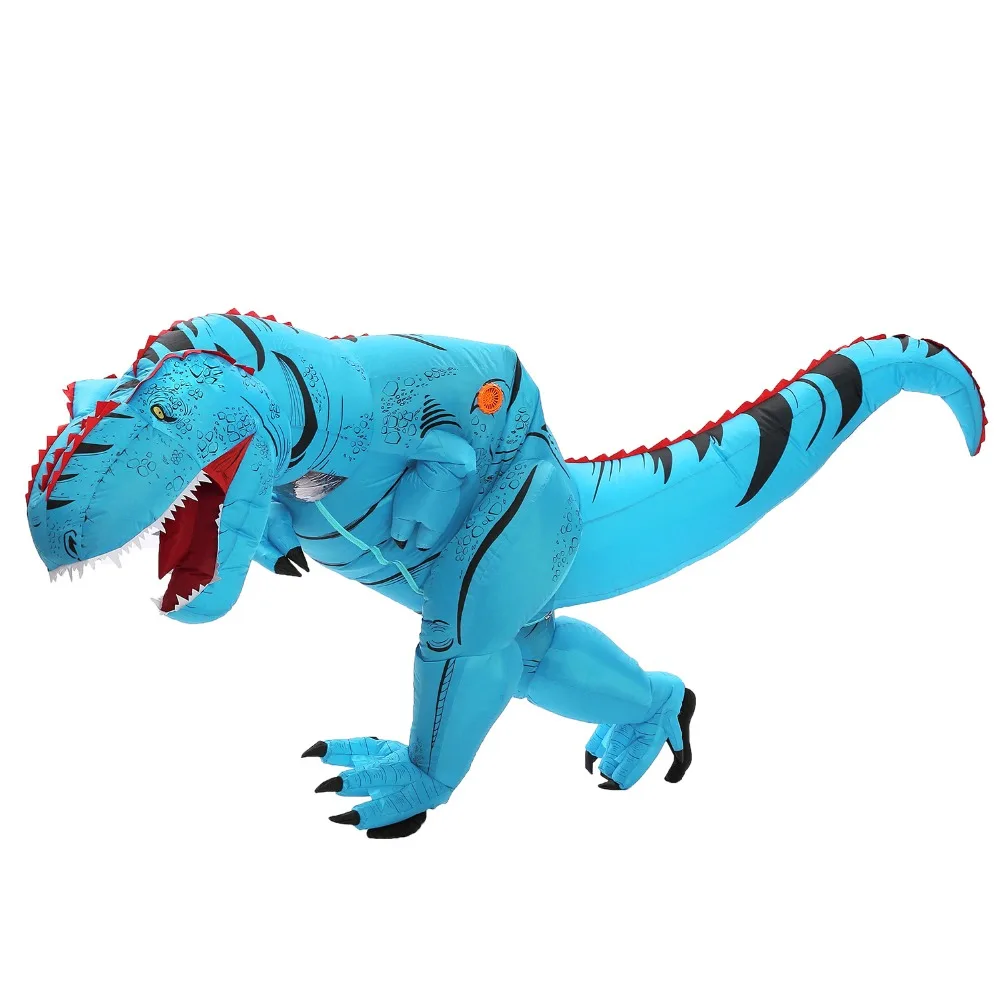 JYZCOS динозавр T REX надувной костюм для женщин и мужчин Детский карнавальный костюм для Хэллоуина карнавальный костюм талисман вечерние Purim костюм