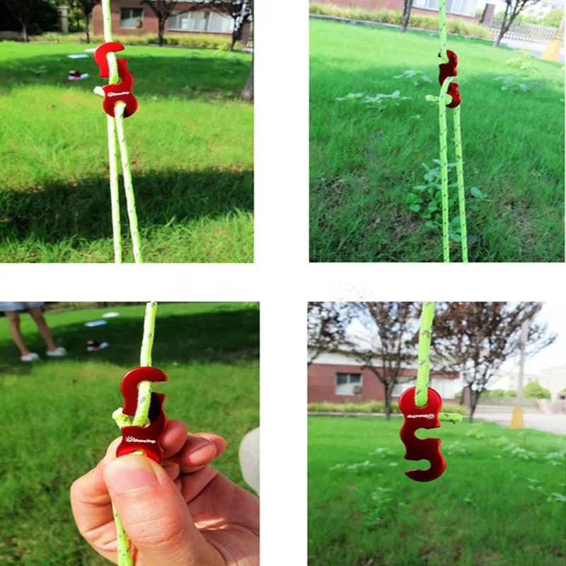 10 шт./упаковка крючки для палаток кемпинга ветрозащитная веревка с пряжкой