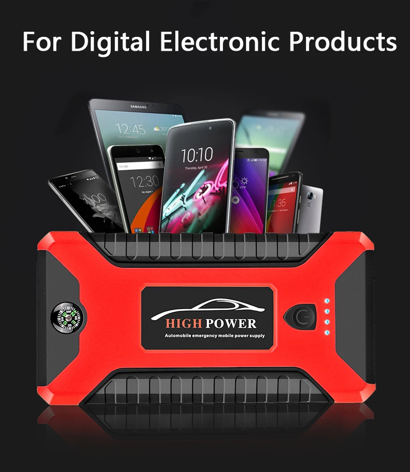 car jump starter power bank 20000mah 600a 12v portable emergency start up charger for phones car booster battery starting device free global shipping