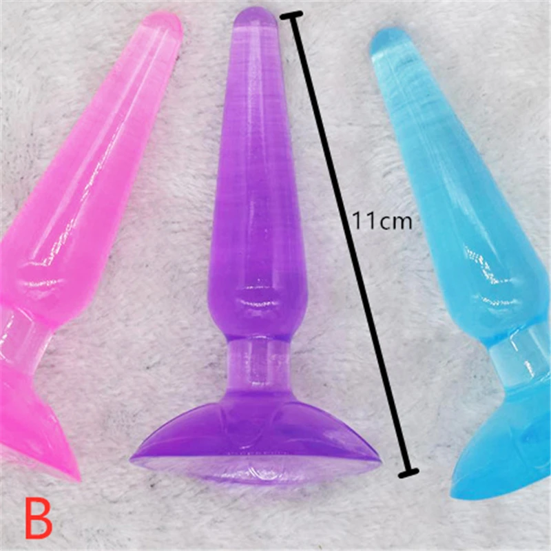 Анальная пробка на присоске мягкая силиконовая секс-игрушки для мужчин женщин