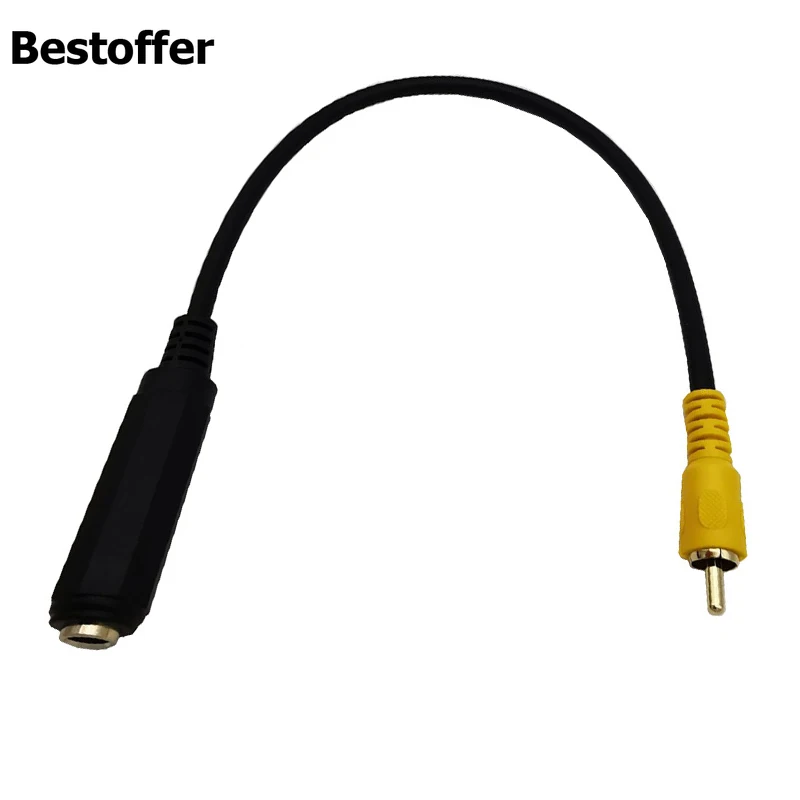 30 см позолоченный DC 6 35 мм Женский к RCA мужской аудио кабель удлинитель