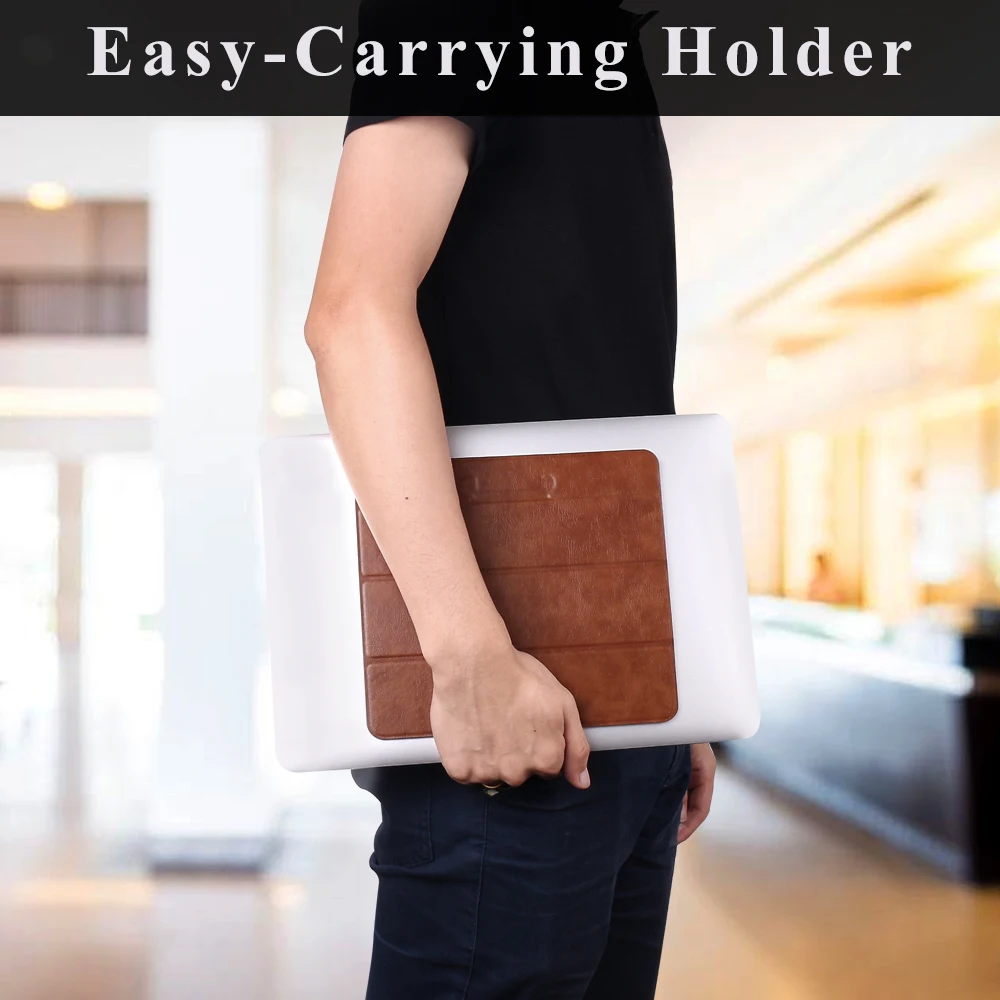 Adjustable Laptop Stand for Macbook Folding Magnetic Phone Holder PU leather Portable Tablet iPad Mini 5 4 3 2 1 | Автомобили и