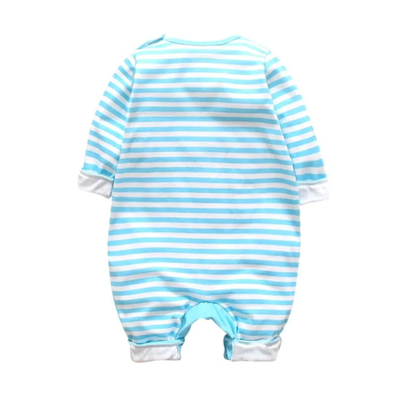 

Autumn Infant Baby Girls Boys Long Sleeve Cartoon Striped Pattern Rompers Jumpsuit Kids Outfits