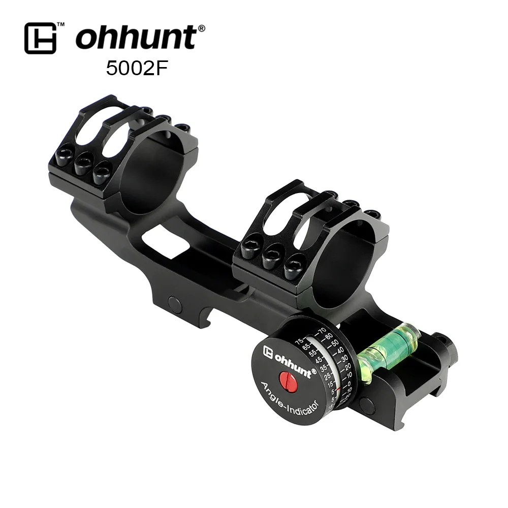 5002F Ohhunt тактические кольца для прицела 25,4 мм 30 мм 20 MOA Picatinny Rail базовый угловой косинусный индикатор с пузырьковым уровнем для винтовки - Цвет: 5002F