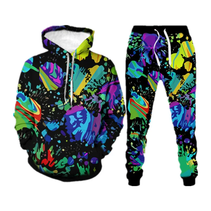 

Men Sports Hooded Suit Long Sleeve Comfortable Elastic Waist Text Format Print Daily Pullover Hoodie Adapt to spring and autumn