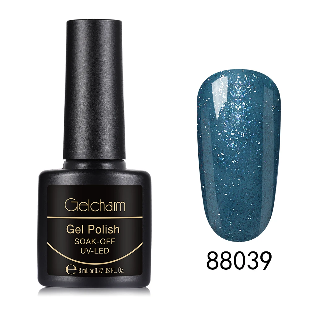88039 Gelcharm 8 мл сменная серия Гель-лак для ногтей УФ светодиодный отмачиваемый лак для ногтей Блеск для ногтей салон маникюрный лак - Цвет: 88039