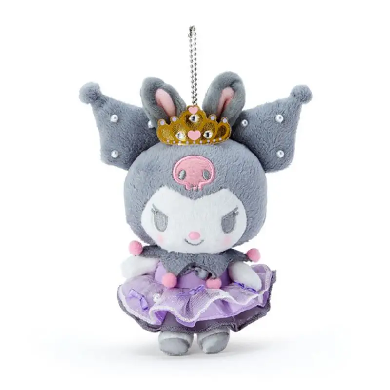

10Cm Kawaii Sanrioed Plush Dolls Keychain Anime plushie Kuromi Cartoon Cute Bag Pendant Key Chain Birthday Gift Toys for Girls