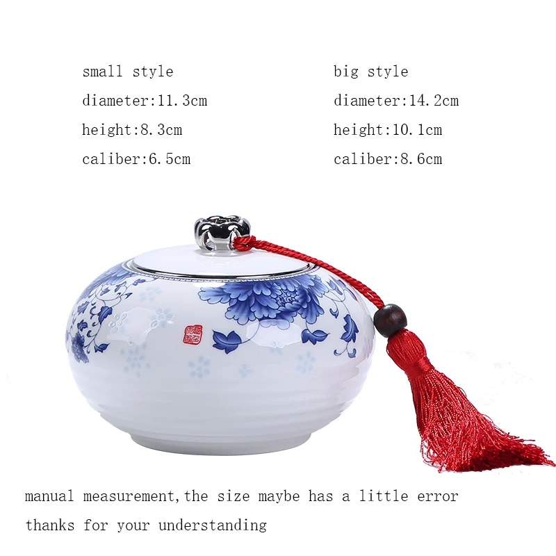 Креативный синий и белый фарфор чайная банка для хранения чайный набор кунг-фу