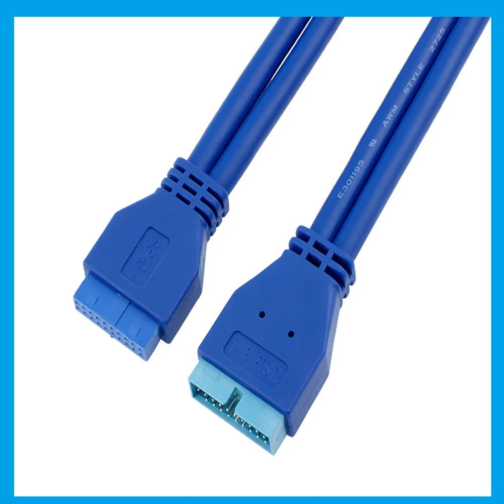50 см USB 3 0 20pin материнская плата 20 pin папа-папа м/м коннектор кабель-удлинитель