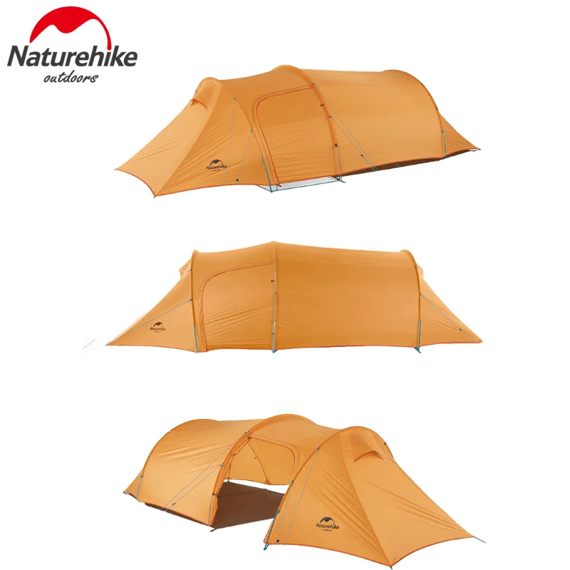 Туристическая палатка Nturehike Ультралегкая тоннель для отдыха на 3 4 человек одна
